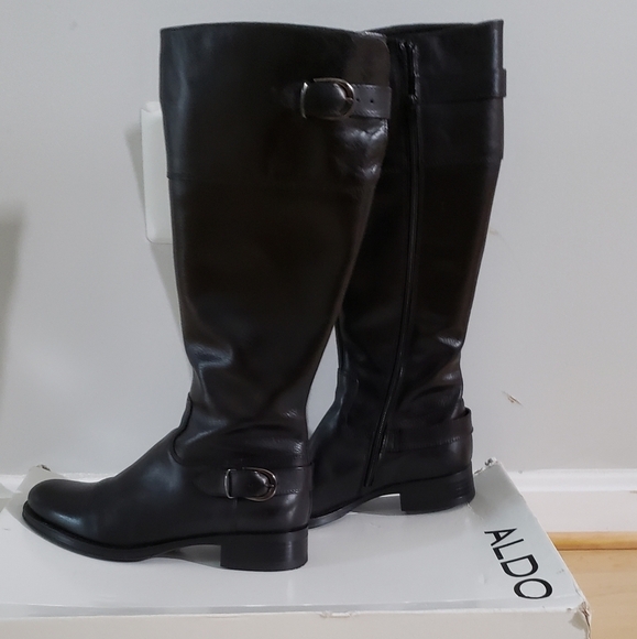 Women's 7.5  Black Aldo Borth Boots - Picture 2 of 6